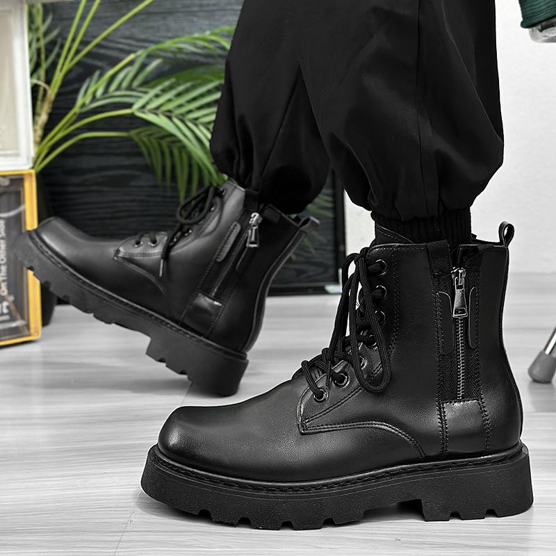 Martin boots men's boots locomotive boots high-top leather boots autumn and winter new boots boots large size tooling shoes