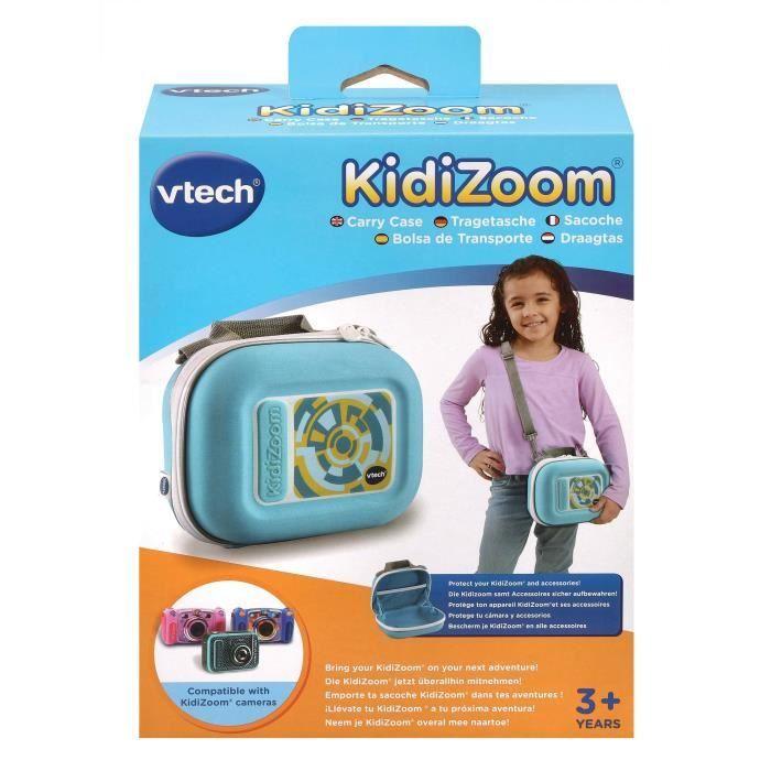 Sacoche vtech kidizoom bleue - pour appareils photos et vidéos kidizoom - 3 ans +