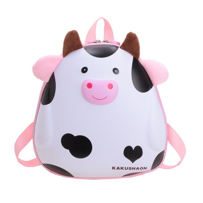 Kids Girl Backpack Pvc Twin Shoulder With Animal Graphic For School And Daycare