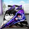 3pcs Duvet Cover Naruto Teens Japanese Anime Bedding Set Comfortable Breathable Quilt Cover Queen King Full Bedroom Decor