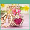 Sparkling Diamond Lucky Bag Car Keychain Wholesale Metal Keyring For Women