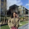 Women's Faux Suede Bomber Jacket, Batwing Sleeve Zip Up Coat, Loose Fit Lapel Casual Cropped Outerwear, Trendy Soft Textured Ladies Daily Wear Top