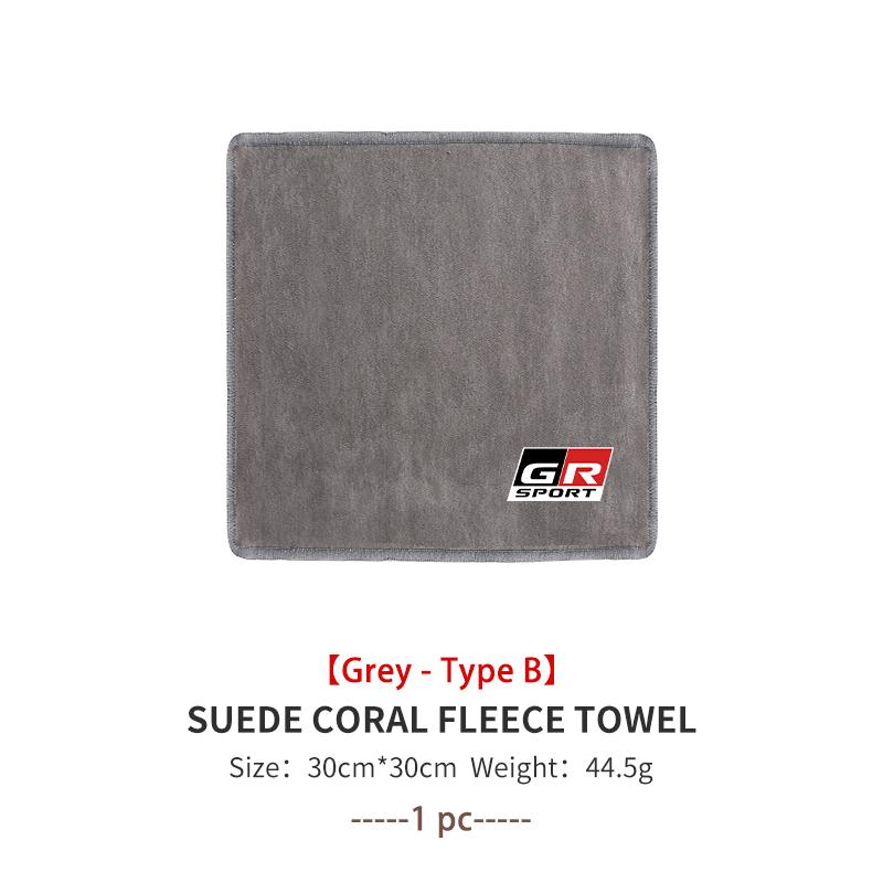 For Toyota Car Styling Wash Towel Drying Cloth High Water Absorption Cleaning Cloth GR Sport Crown RAV4 Yaris Land Cruiser