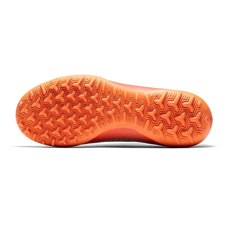 Nike Jr MercurialX 6 CR7 TF Slip Resistant Abrasion Resistant Low Top Kids' Soccer Shoes Gray Black Orange Teenagers 852487-001
