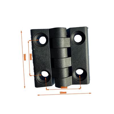 Professional ABS Plastic Plastic Door Hinge Black Hardware Cabinet Door Hinge Wear-resistant Durable Small Hinges For Furniture