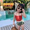 1-3 Year Old Girls' Korean Cut-Out One-Piece Swimsuit