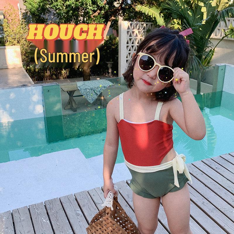 1-3 Year Old Girls' Korean Cut-Out One-Piece Swimsuit