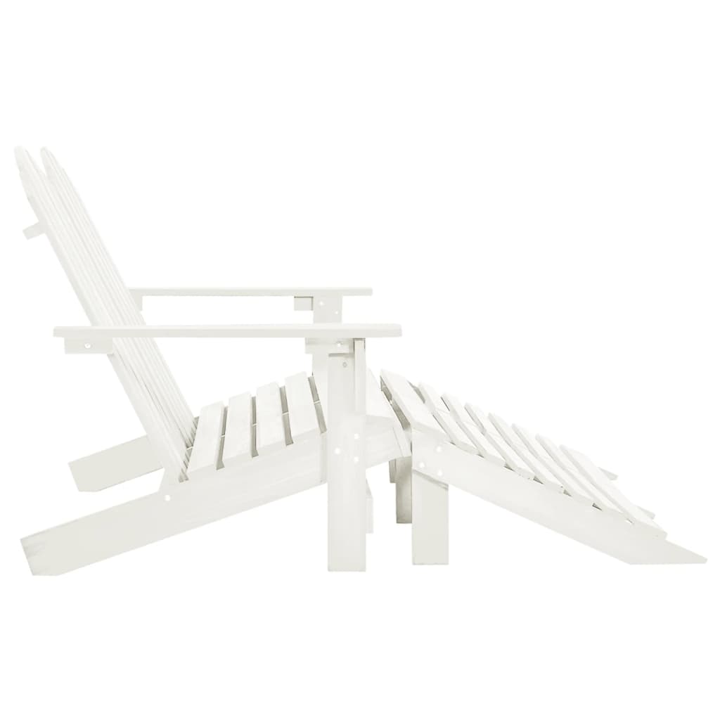 Vidaxl 2-Seater Adirondack Garden Chair with Footrest, Fir