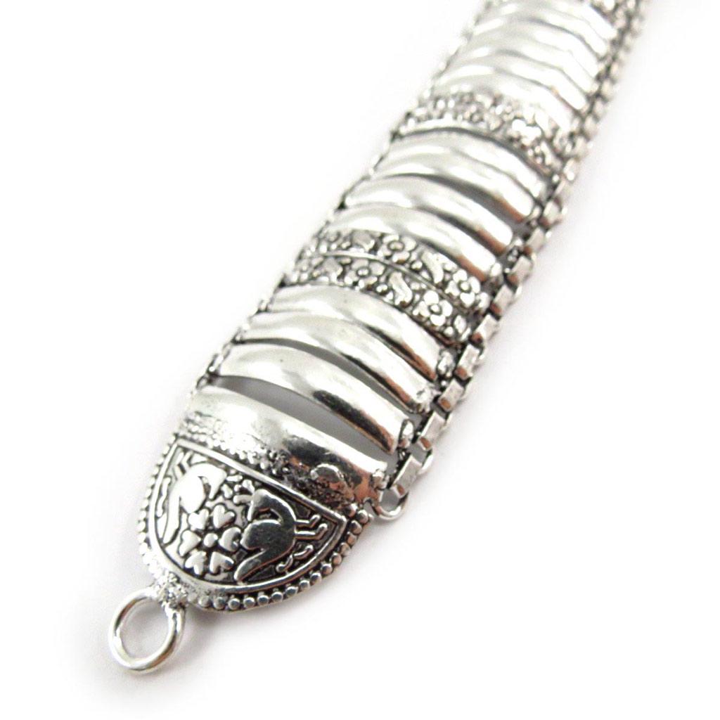 Les Trésors De Lily [J7232] - Silver 'Cunegonde' Designer Bracelet