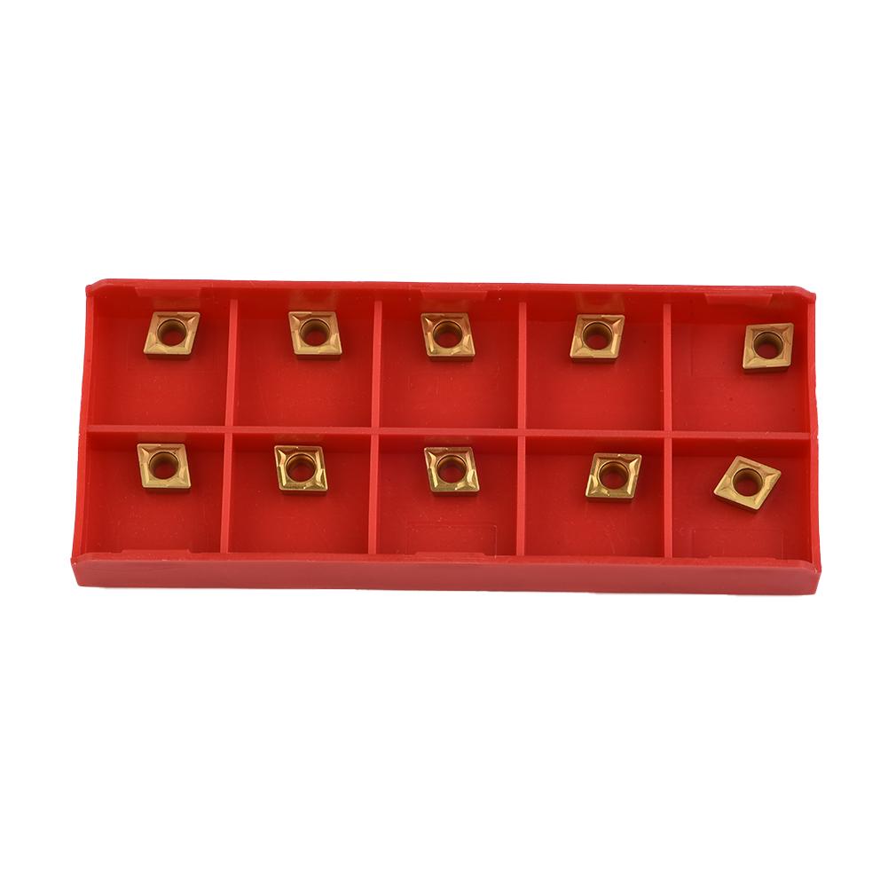 10pcs Carbide Inserts CCMT060204-HM YBC251 For Turning Tool Industrial