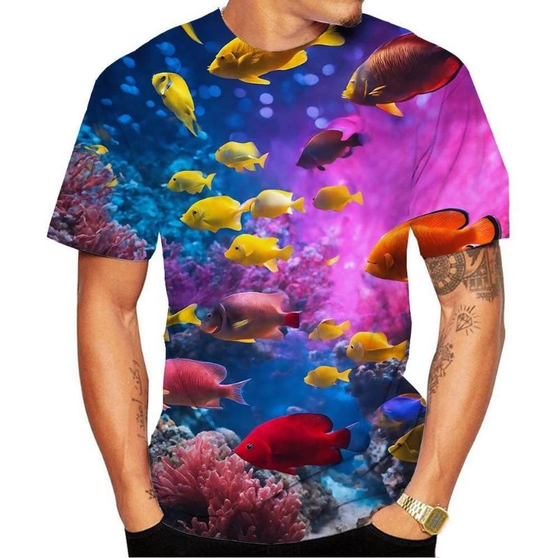 Men's Music Symbol 3D Printed T-shirt, High-definition Shirt with Note Pattern, Street Style, Casual, Neutral, Summer New Fashio