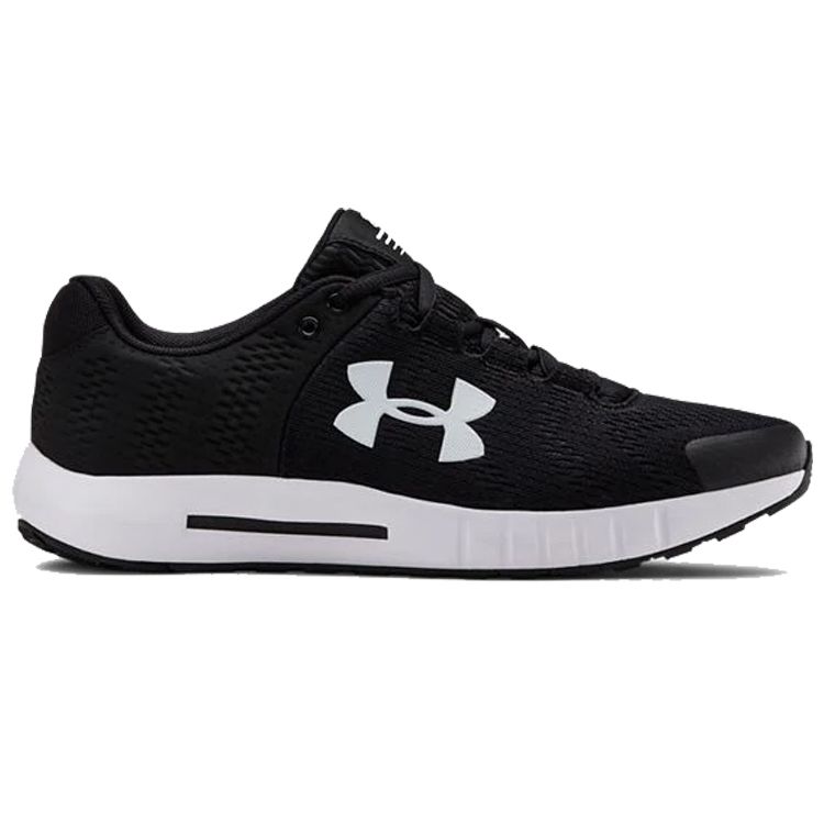 Under Armour Micro G Pursuit B Simple Solid Low-Top Lifestyle Shoes Women sneaker Black 3021969-002