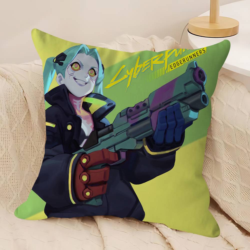 

Киберпанк Ребекка Наволочка Подушка Автомобильная Накидка Наволочка Для Дивана Автомобиля Рождественский Подарок 40x40см 45x45см 12x12Inch