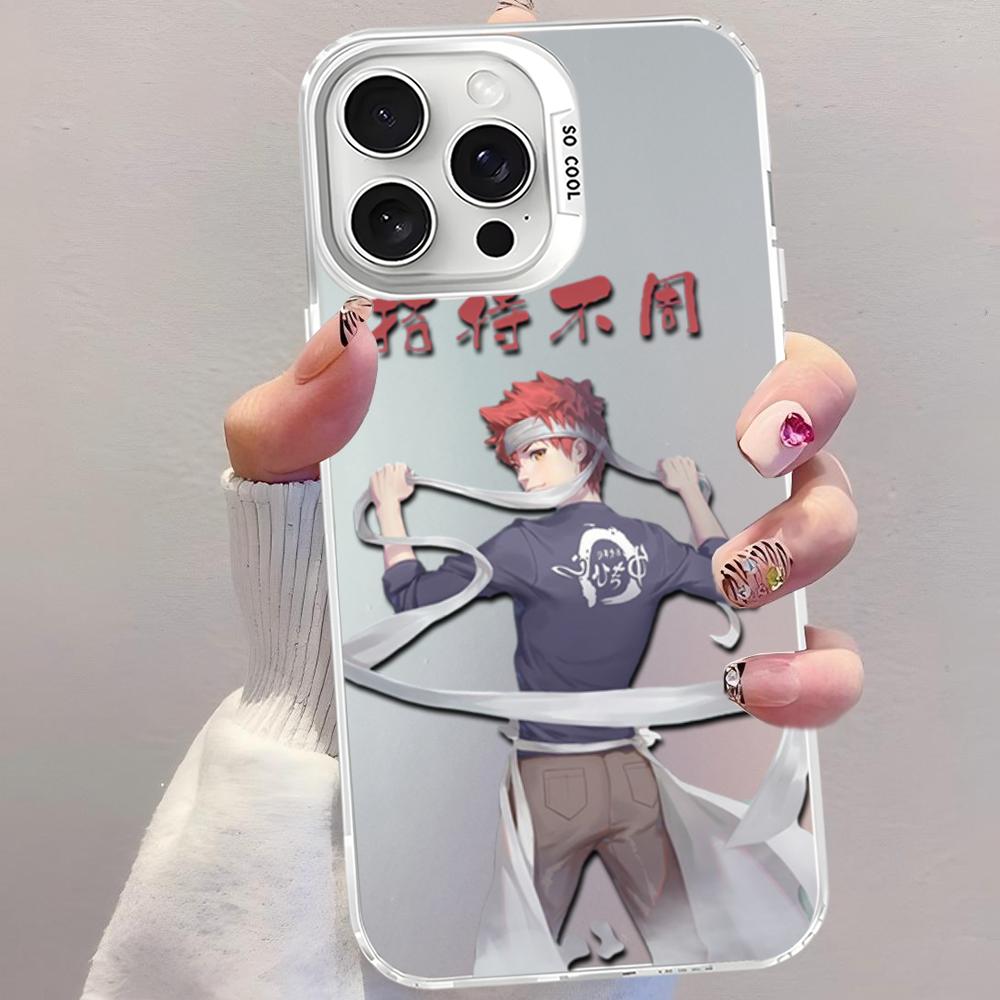 Soma Yukihira Food Wars Shokugeki no Soma Anime Phone Case For iPhone16 15 14131211ProMax X XR87Plus Matte Shockproof Back Cover