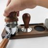 Natural Wood 51mm Coffee Tamper Organizers Feature Sturdy Base Coffee Tamper Storage Holders for Secure Placement