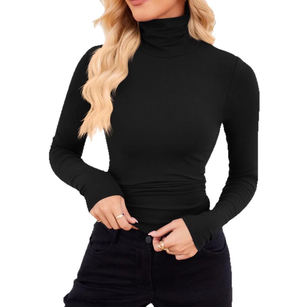 2025 Autumn/Winter Women's High Neck Slim Fit Base Layer Top