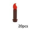 MOC Bonfire Bricks Accessories 37762 37775 Wave Candle Holder Flame Candlestick Model Educational Fire Toy Building Blocks Kids