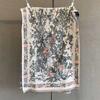 Retro Flower And Bird Printing Imitation Cashmere Autumn And Winter Warm Neck Protection Scarf Versatile Atmosphere Scarf