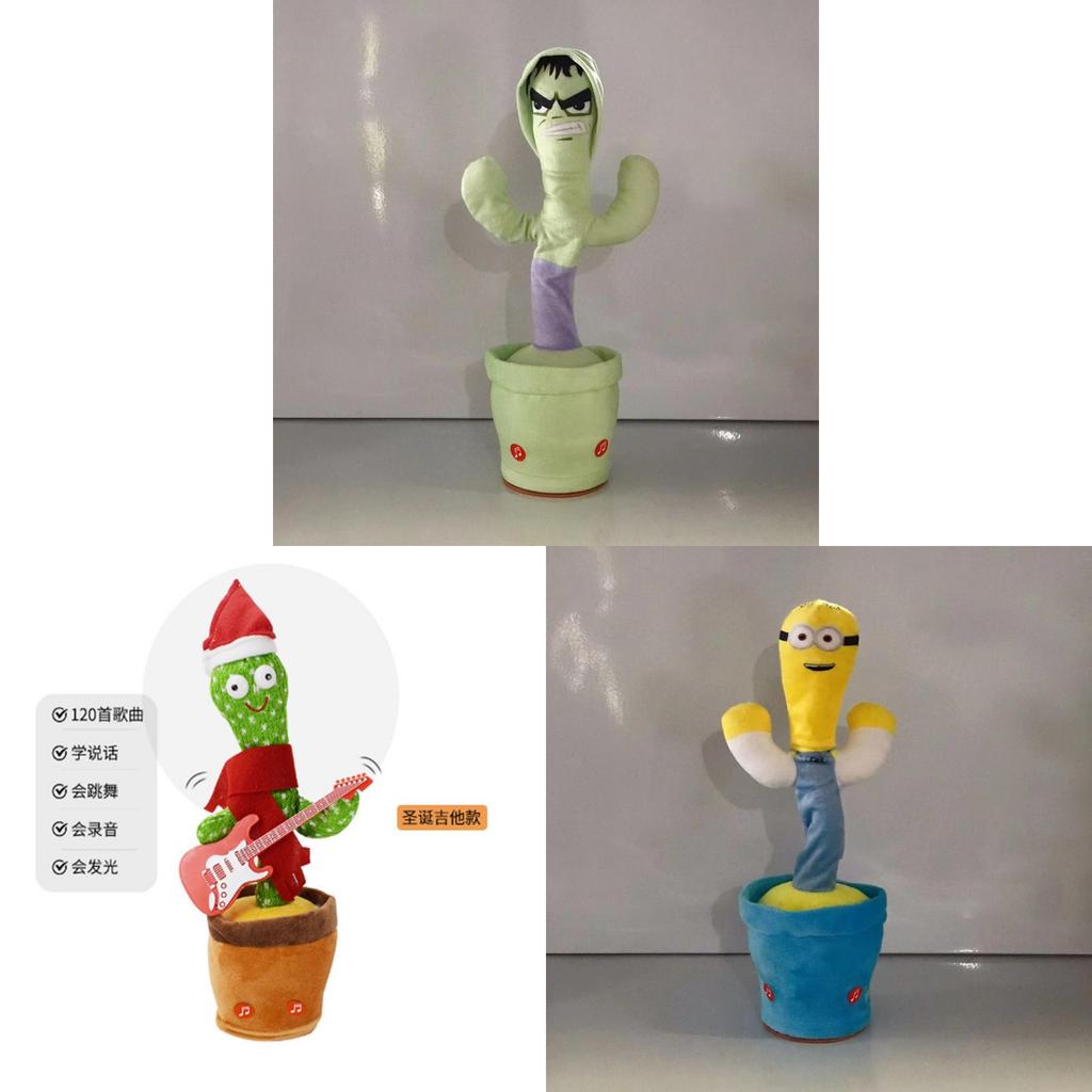 Dancing Cactus Plush Toy With Light And Sound For Kids Entertainment