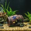 Fish Tank Decoration Barrel Cave Shelter for Small Fish Marine Aquarium Ornament Resin Fish Tank Decor Cave Hideout 10cm