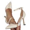 Damen High Heels Party Party Hotel Beige Stilettos Damenschuhe Mode Spitz Einfache High Heels Damen