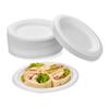 50 Pack Paper Plates 6/7 Inch 100% Compostable, Heavy-Duty Disposable Paper Plates Bagasse Natural Biodegradable Eco-Friendly Sugarcane
