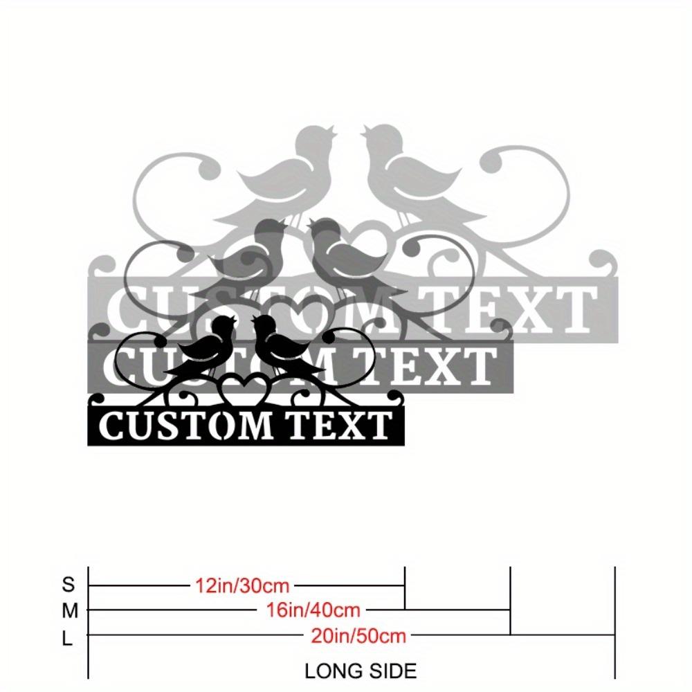 Twin Hearts Metal Garden Plaque Home Decor Love Symbol 30cm