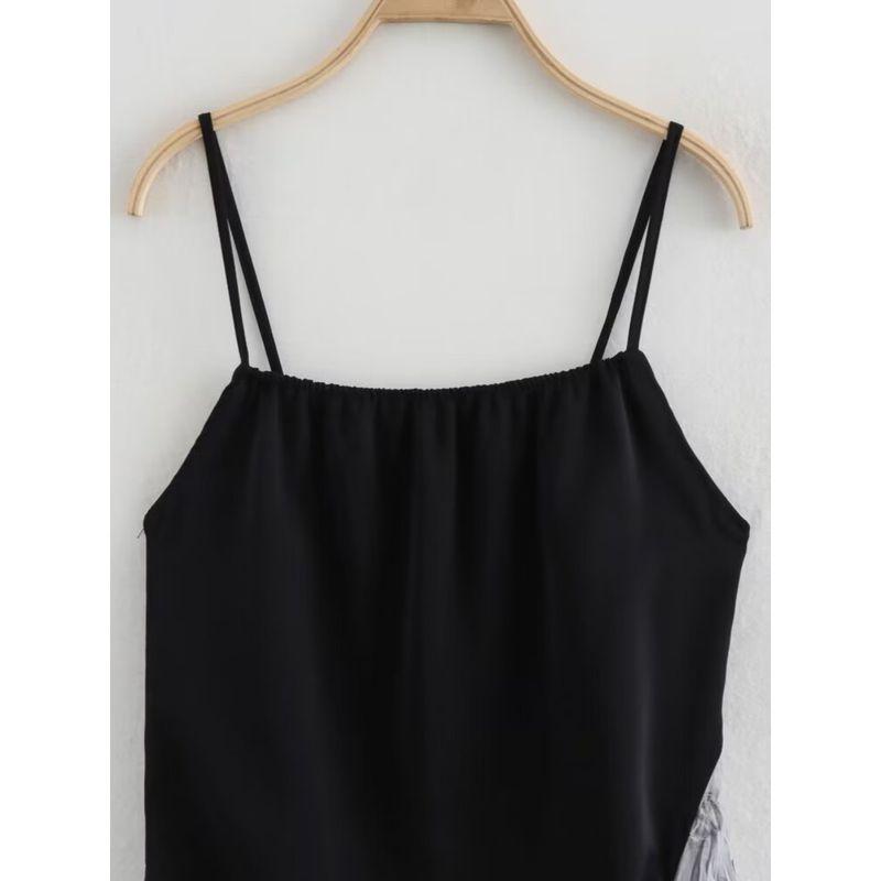 Kaslead New Arrival Women's Clothing Fashion Style Fashion Casual Minimalist Splicing Sling Long Dress