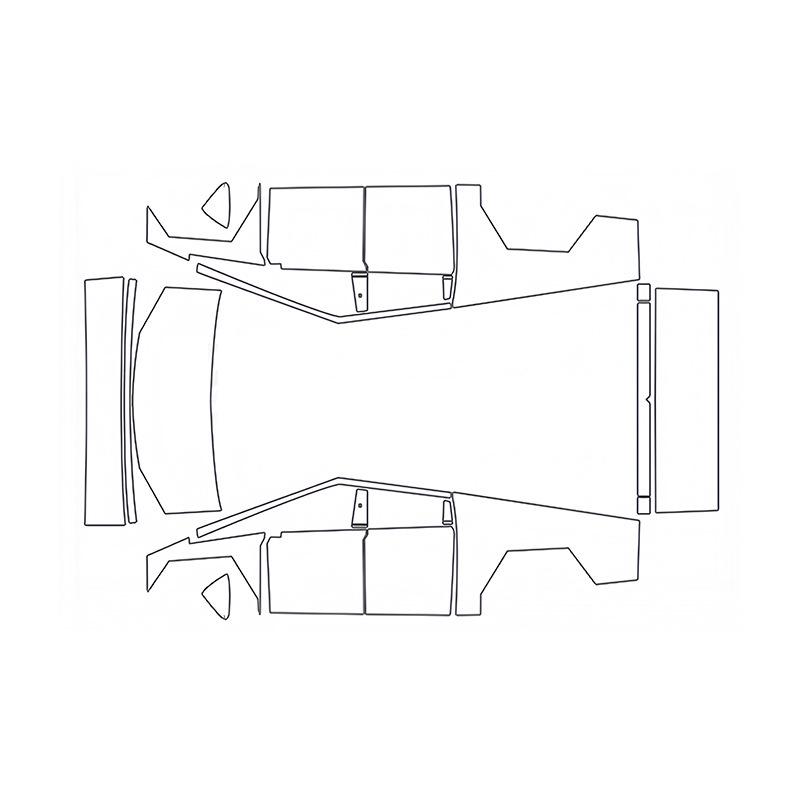 Tesla Cybertruck TPU Protective Film: Full Car Paint Mask Cover