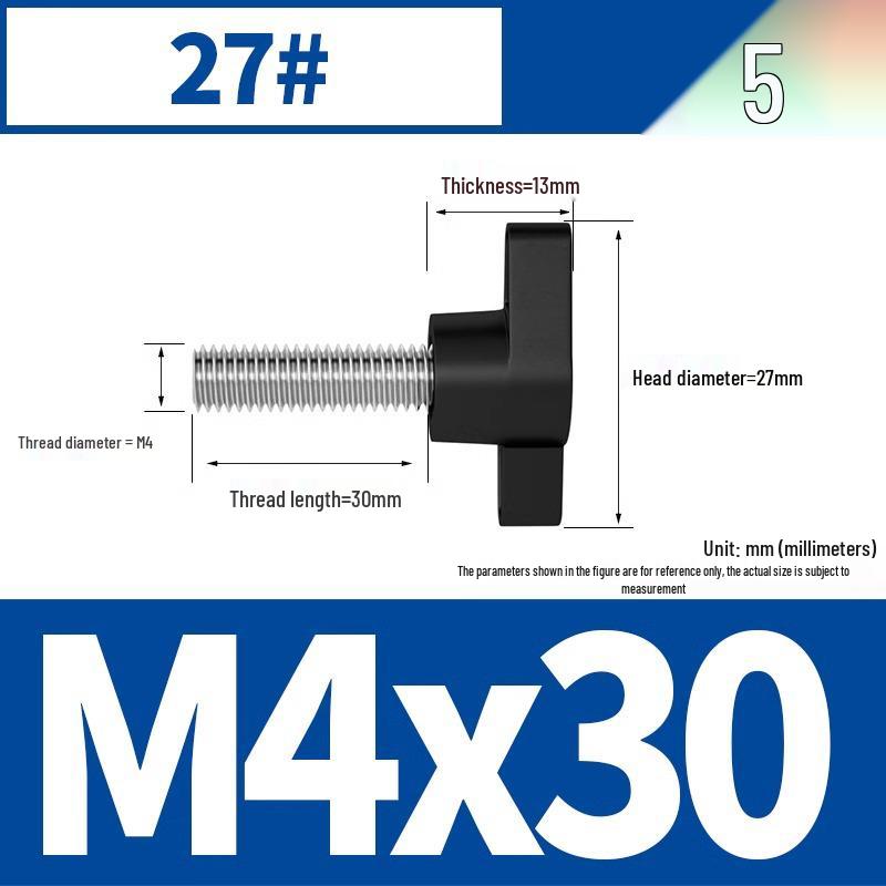 Stainless Steel Z-Type T-Handle Slotted Screw with Plastic Head (M4/M5/M6/M8)