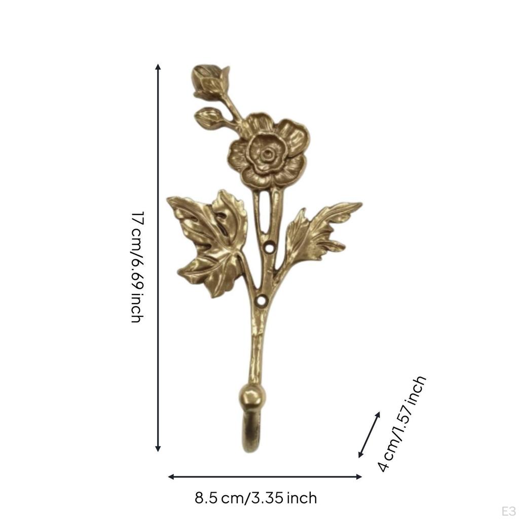 Botanischer Wandhaken Dekorative Gusseisen-Hängevorrichtung für Dekorateur, Hausbesitzer,