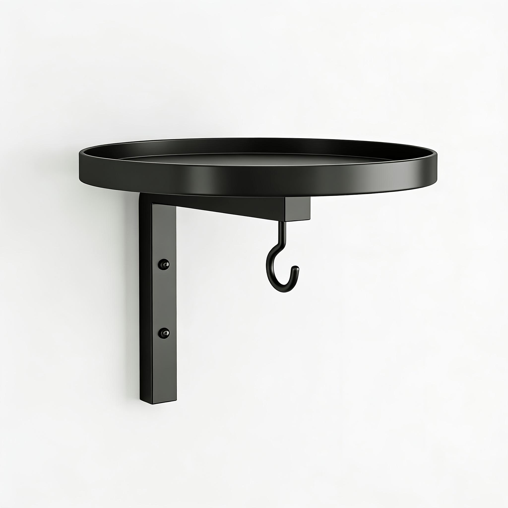 

Wall Mounted Metal Bird Bath with Feeder Hook, Durable Bowl for Outdoor, Easy Install for Garden, Patio & Fence, Ideal for Birds