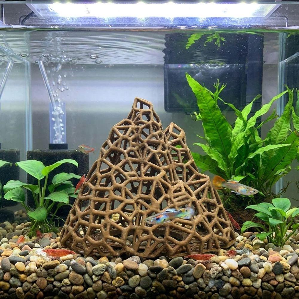 Hollow Out Aquarium Cave Shelter Plastic Shrimp Hiding Place  Shrimp Crab