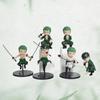 2026 One Piece Anime Merchandise Chibi Zoro Figure Sculpture Three-Sword Style Roronoa Zoro Desktop Car Mount Decoration