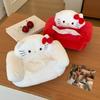 Plush Kitty Cat Tissue Box Cartoon Hello Kitty Toilet Paper Box Car Trunk Paper Towel Storage Box Home Tabletop Tissue Boxes