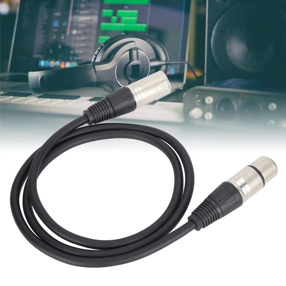 1m/3.3ft Microphone Cable 3Pin XLR Male to 3Pin XLR Female Male to Female Cable for Speakers