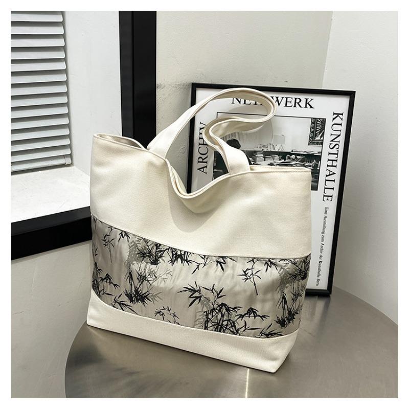 Bag Handheld Girl Spring New Versatile Canvas Bag Large Capacity Tote Bag