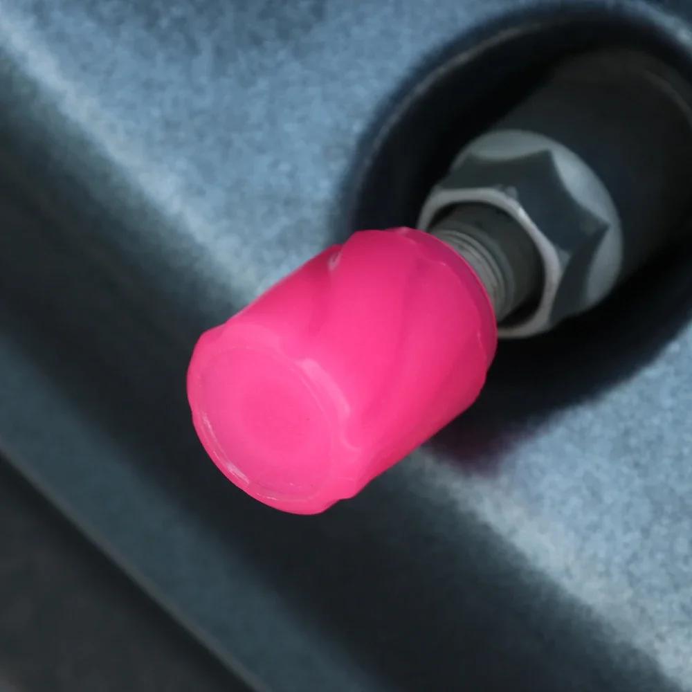 Car Tire Luminous Valve Caps Car Motorcycle Bike Wheel Valve Dustproof Protective Cover Car Tyre Night Glowing Decor Accessories