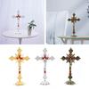 Church Relics Jesus on The Stand Cross Wall Crucifix Antique Home Chapel Decorations Ornamemts