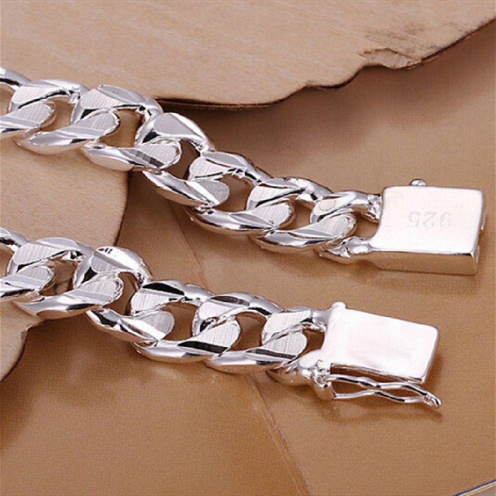 High-end Metal Two-color Silver Bracelet Men's Jewelry Men's Accessories