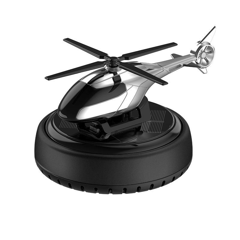 Вертолет на солнечной энергии, вращающийся на солнечной энергии, освежитель воздуха для автомобиля, сплав + ABS, деревянный ароматизатор, автоматический ароматизатор