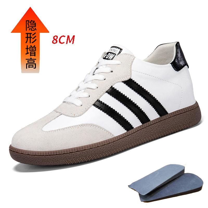 

Invisible height increase 8CM men s shoes lightweight board shoes breathable men s shoes casual shoes versatile flat bottom 44