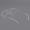 Denmark Men Double Beam Glasses Frame EDWIN Fashion Square Titanium Ultralight Eyeglasses Women Screwless Business Retro Eyewear