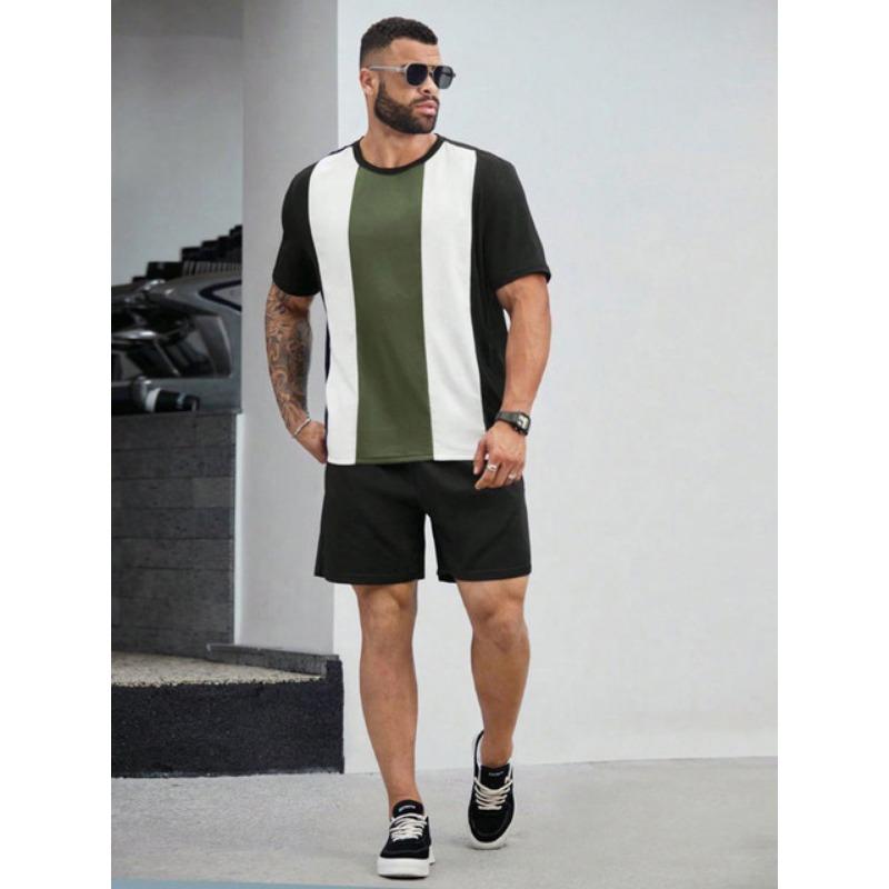 3D Printed Men's Summer Everyday Street Men's Short-sleeved T-shirt And Shorts Set Outdoor Beach Short Urban Fashion Set