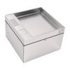 Floor Outlet Stainless Steel Recessed Hidden Socket with Double 3 Prong Outlets for Tabletop Countertop