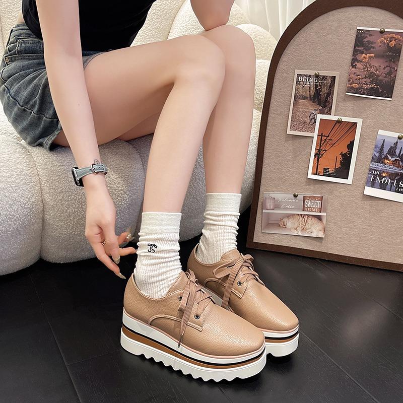 

Мода 2025 Горячая Распродажа Женская Обувь На Шнуровке Женские Вулканизированные Туфли Модные С Круглым Носком Повседневные Новые Большие Размеры Бестселлер Кроссовки на Платформе 43 розовый