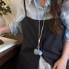 Leather Headphone Bag Gifts Women Necklace New Long Sweater Chain  Women