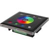 EVTSCAN LED Wall Switch Dimmer, Wall Mounted Colorful RGBW LED Touch Panel Controller Dimmer Switch for LED Strip Light (Black)