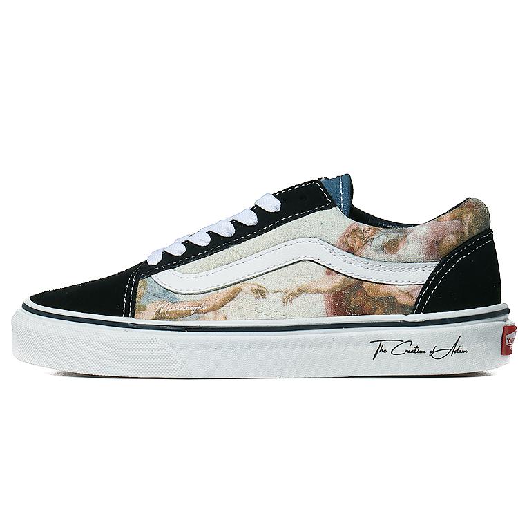 Vans Old Skool Low top Skateboard Shoes Unisex Black White VN000D3HNVY(Team10- ) 40