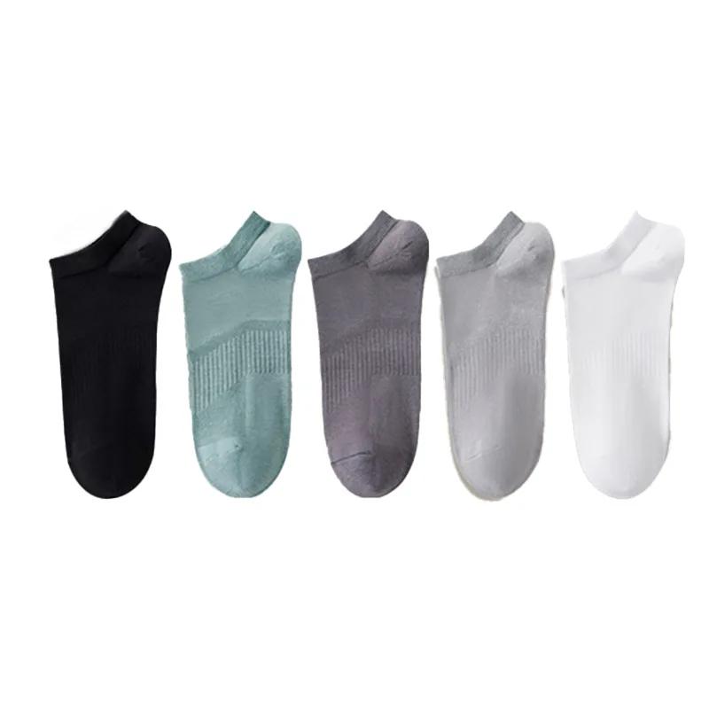 Men Socks Boat Socks Spring Summer Mesh Ultra Thin Anti Odor Breathable Seamless Non Slip Sports Casual Low Cut Socks